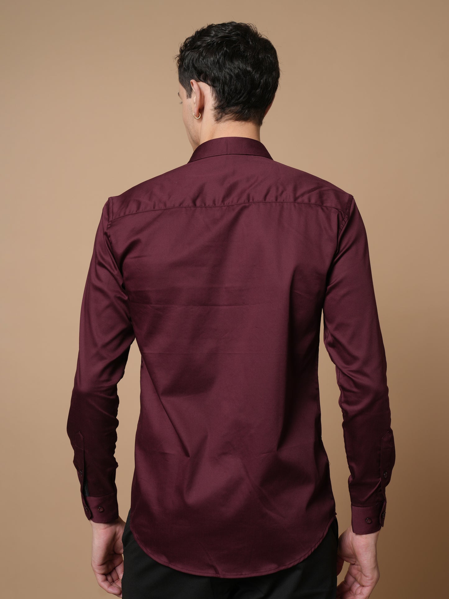 Men's Maroon  Party Wear
