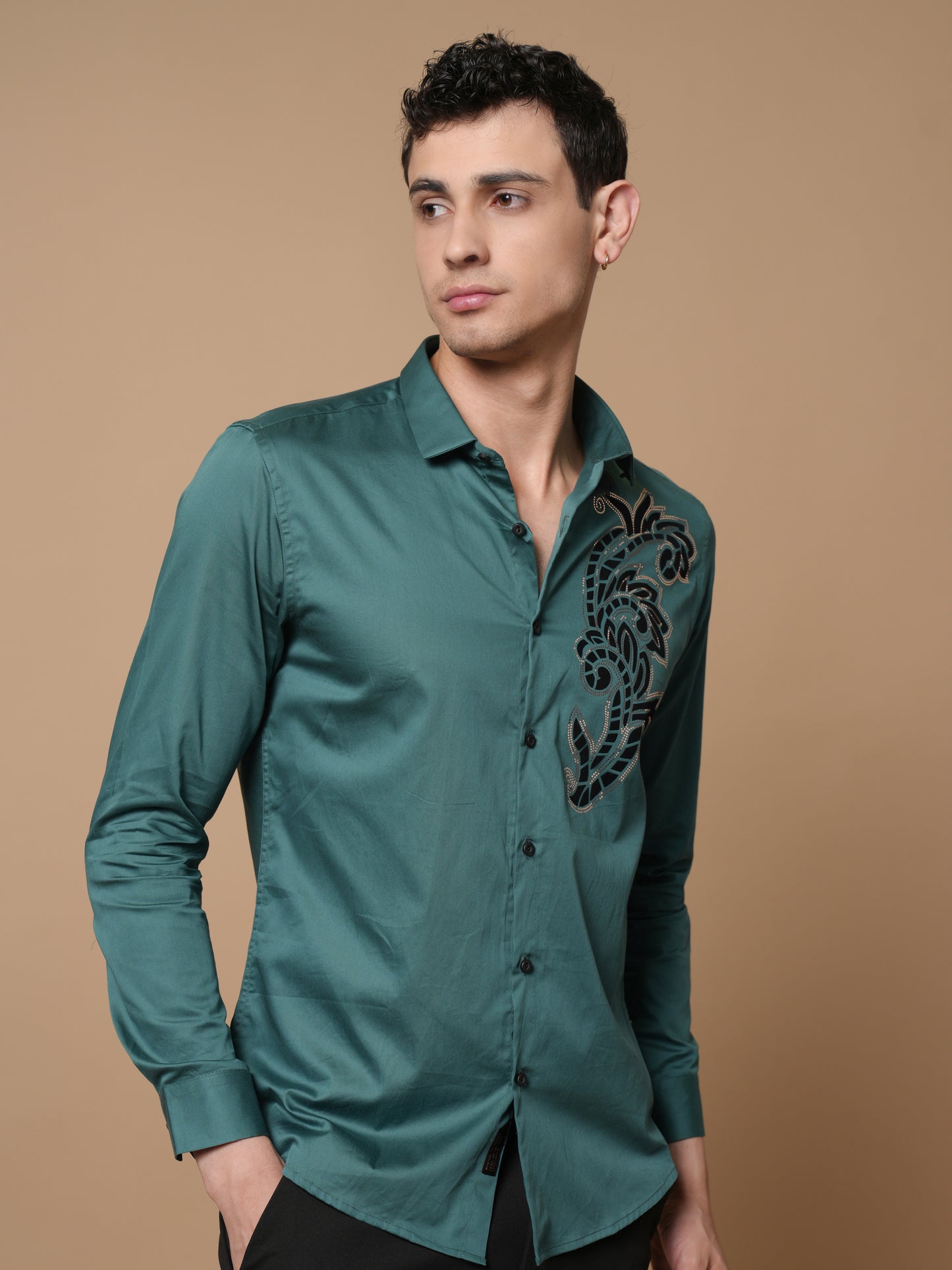 Men’s Rama Green Party Wear
