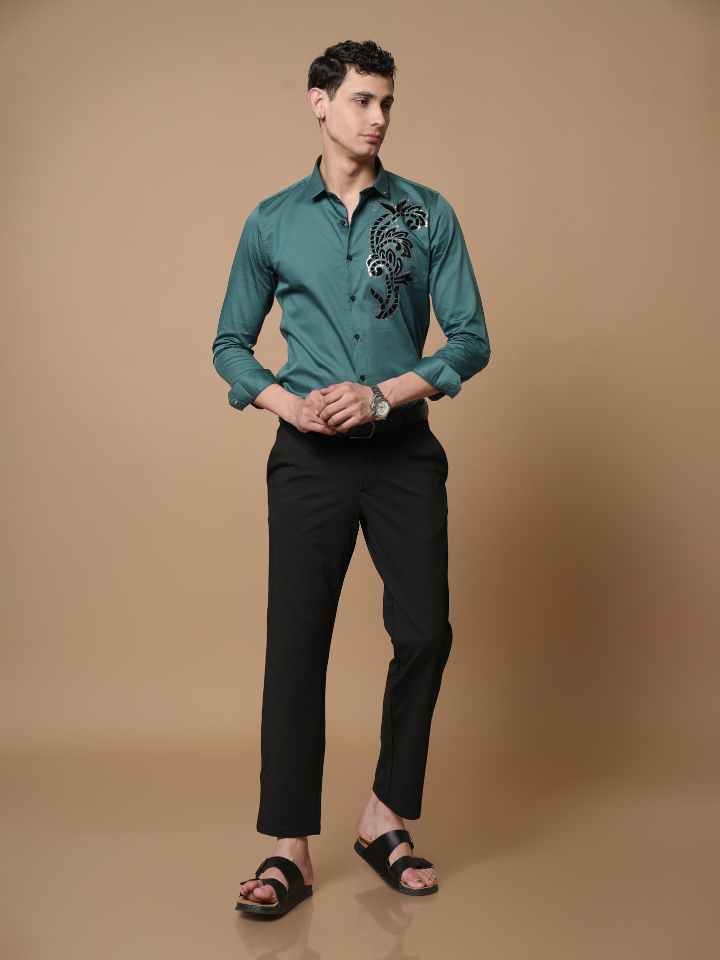 Men’s Rama Green Party Wear