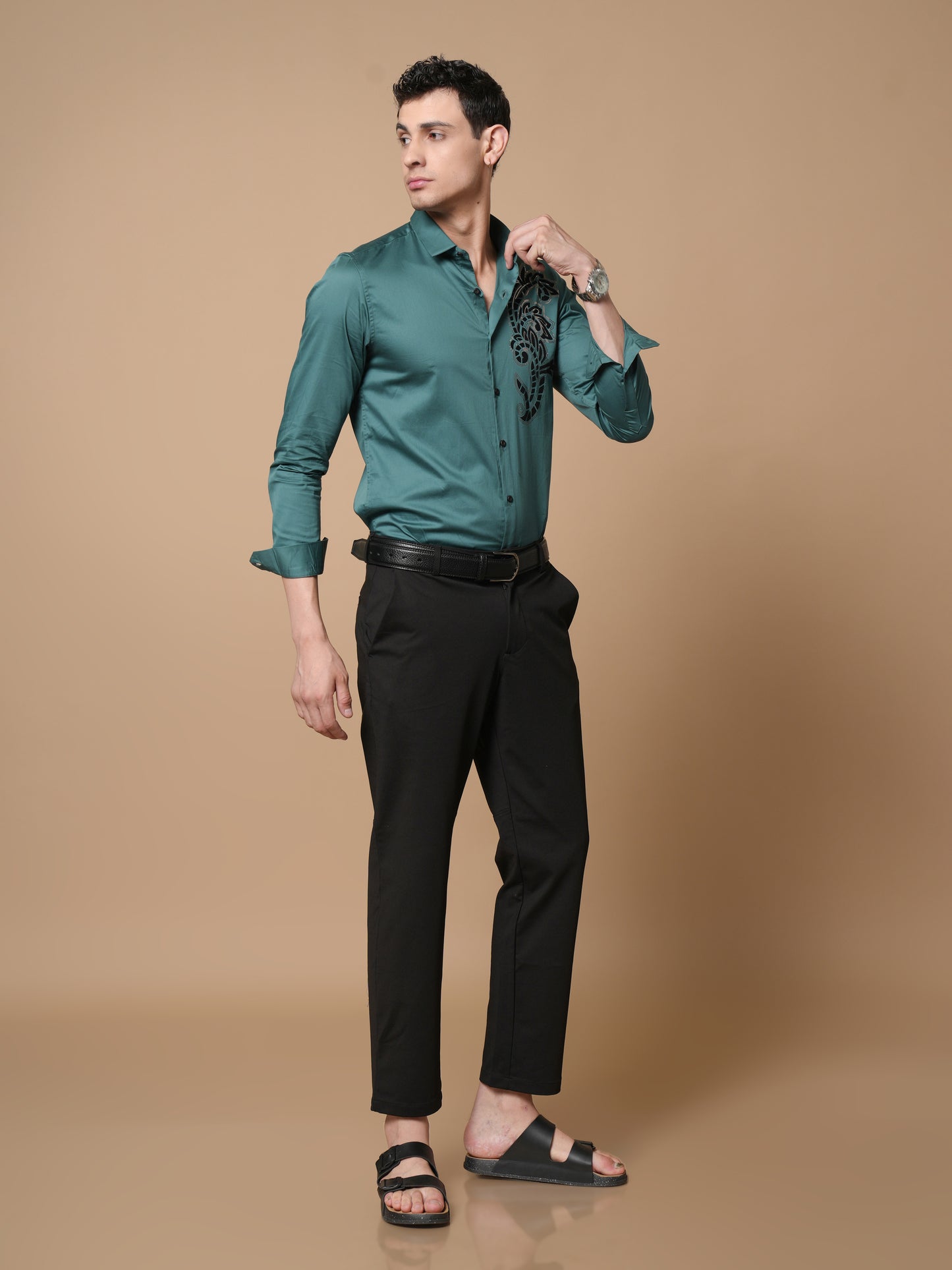 Men’s Rama Green Party Wear