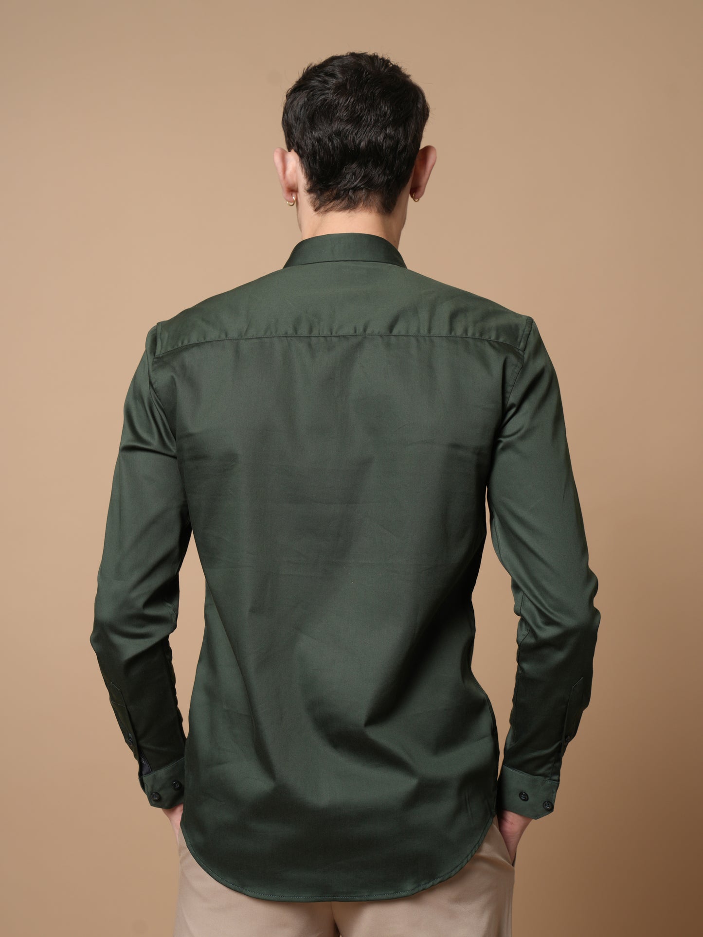 Men's Bottle Green  Party Wear