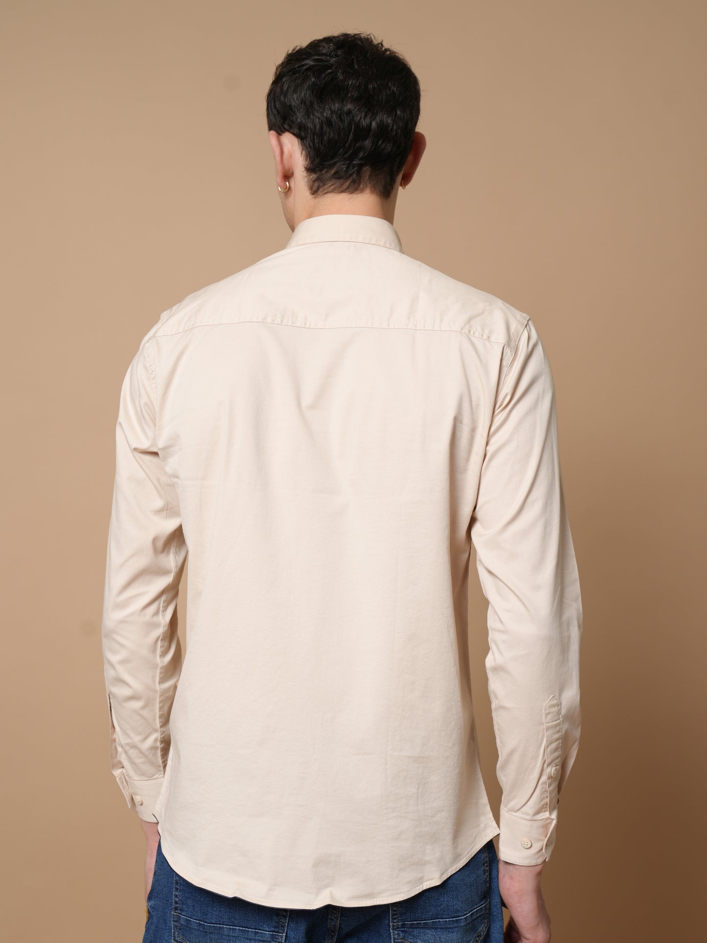 Men’s Cream Casual Shirt