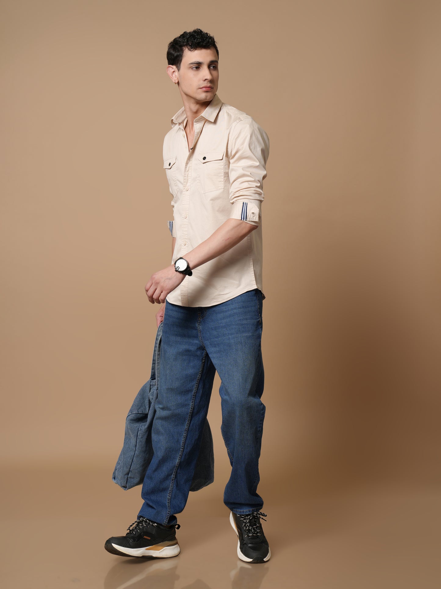 Men’s Cream Casual Shirt