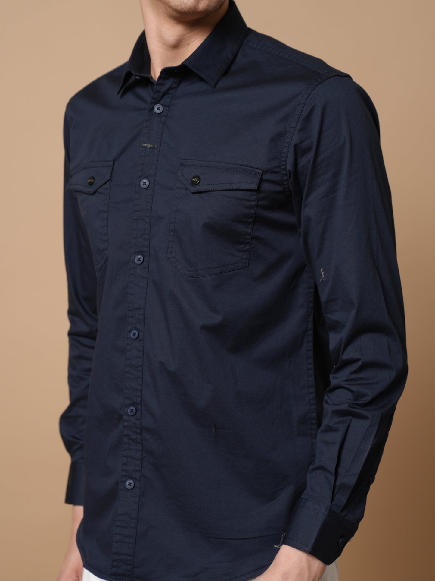 Men’s Navy Casual Shirt
