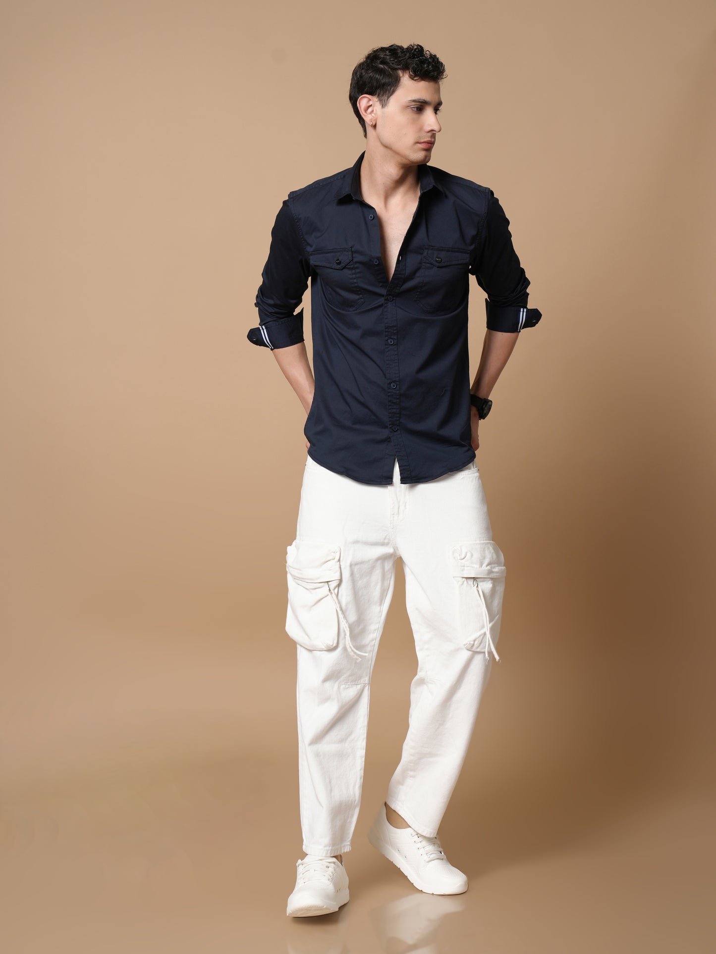 Men’s Navy Casual Shirt