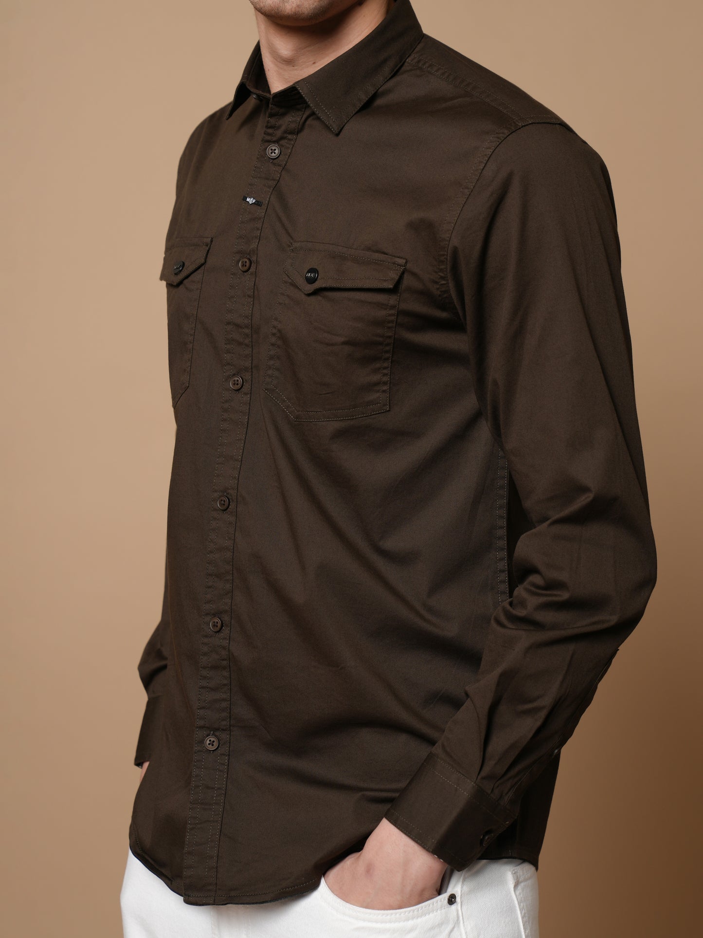 Men’s Olive Casual Shirt