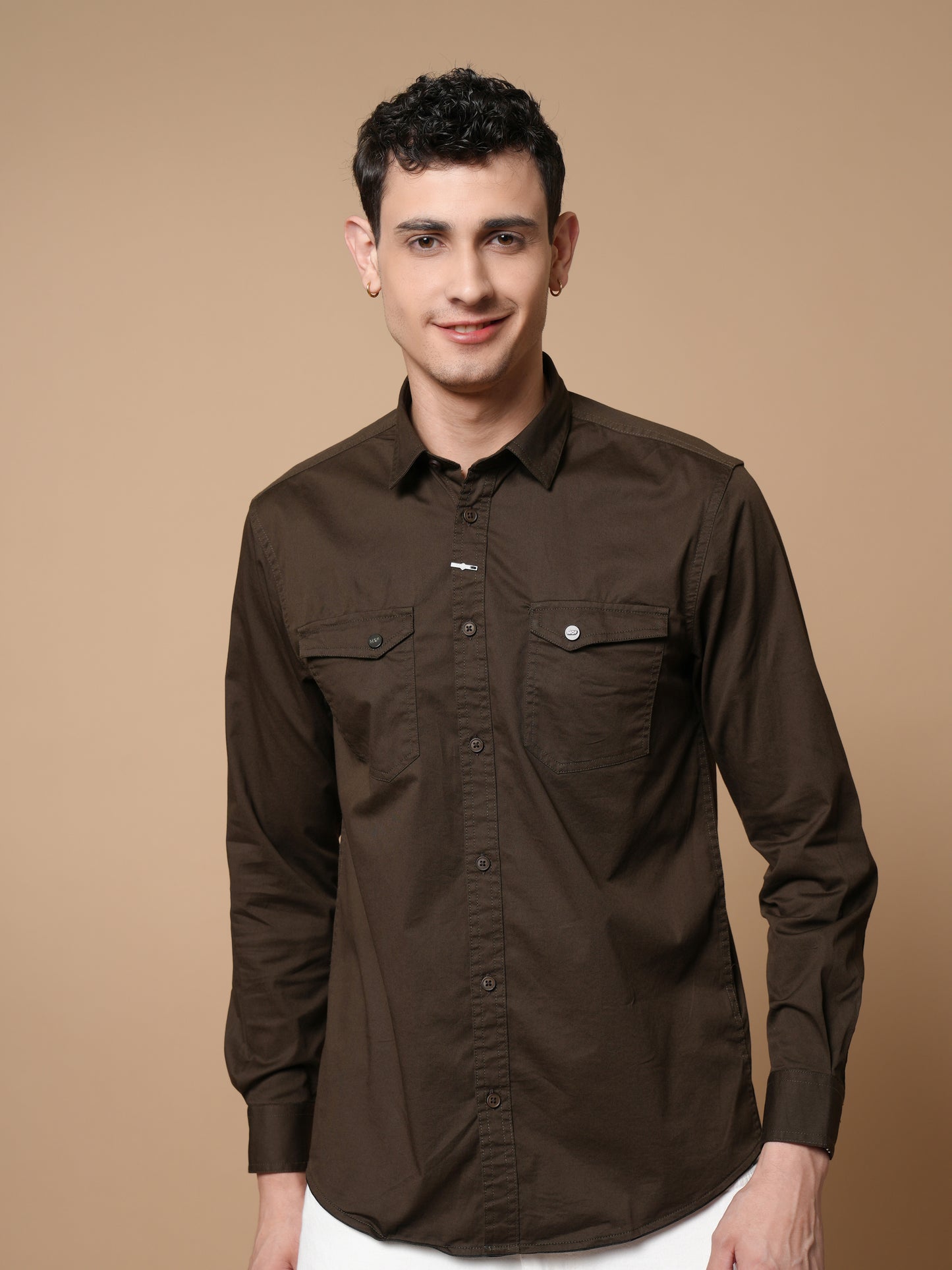 Men’s Olive Casual Shirt