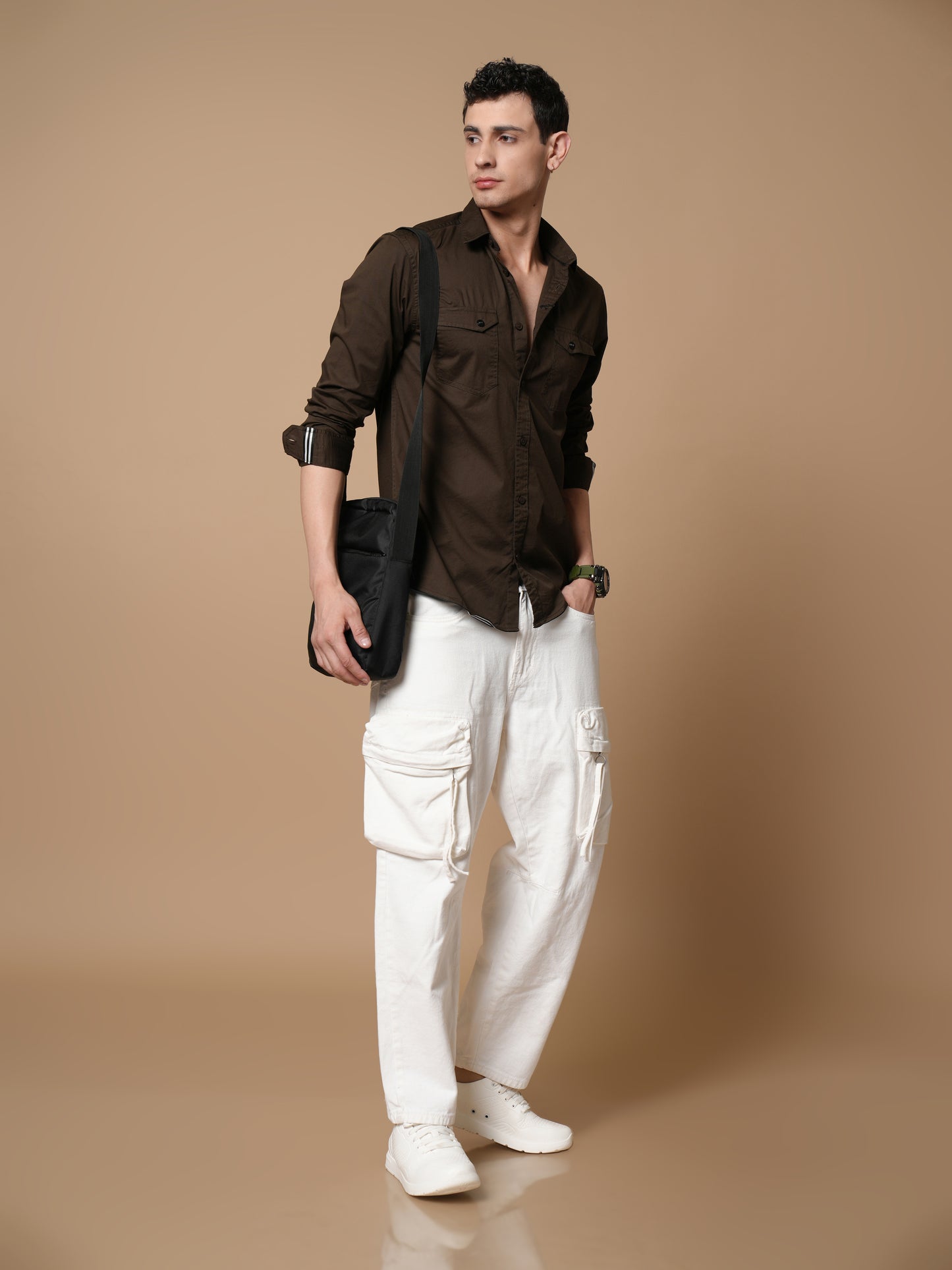 Men’s Olive Casual Shirt