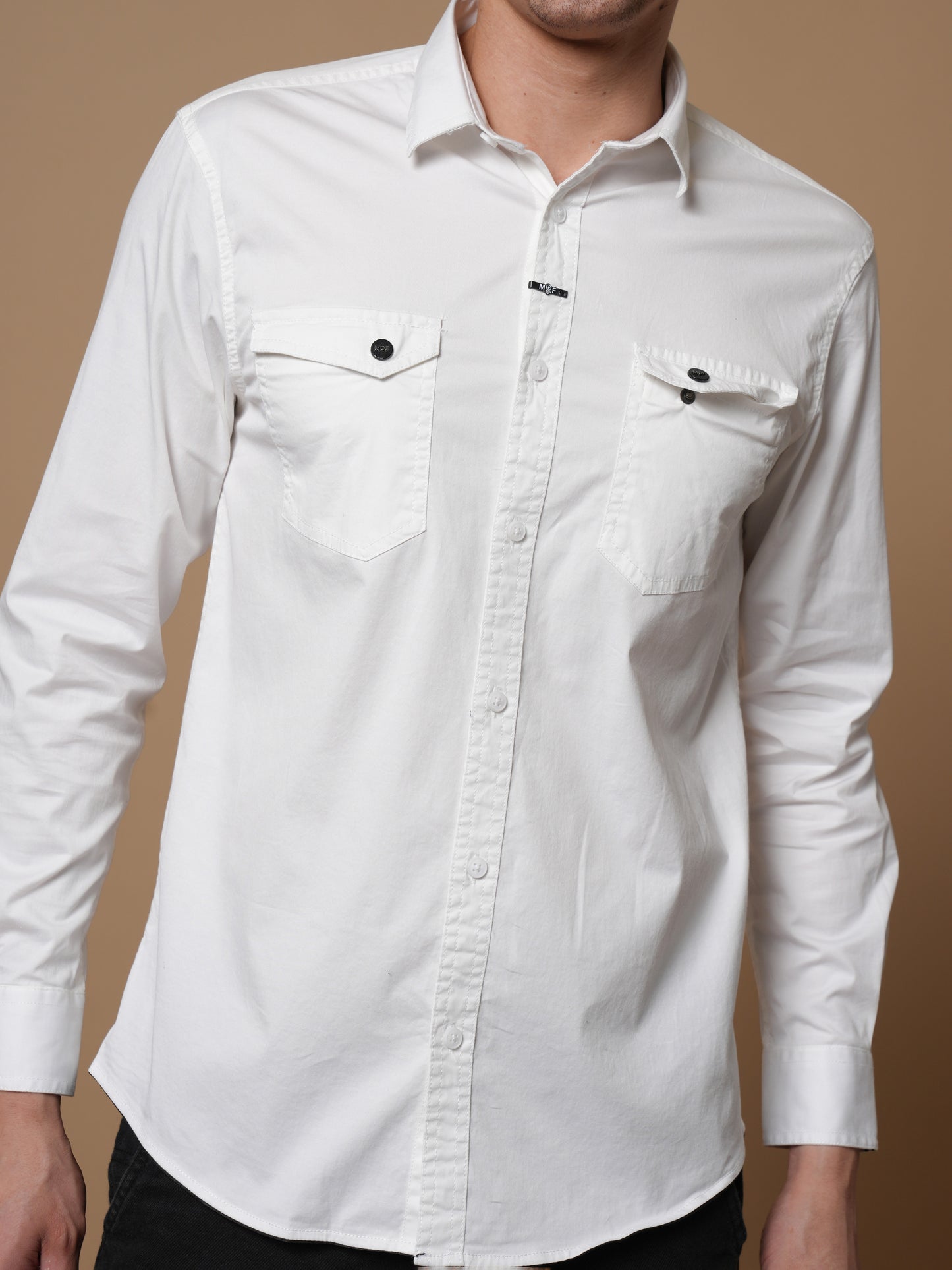 Men’s White Casual Shirt