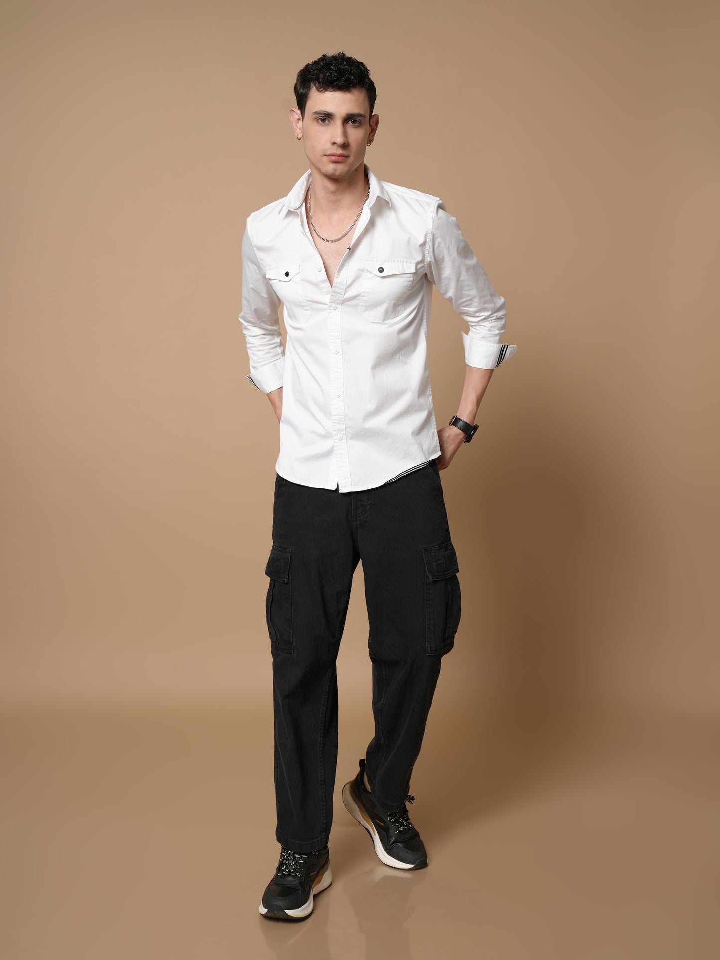 Men’s White Casual Shirt