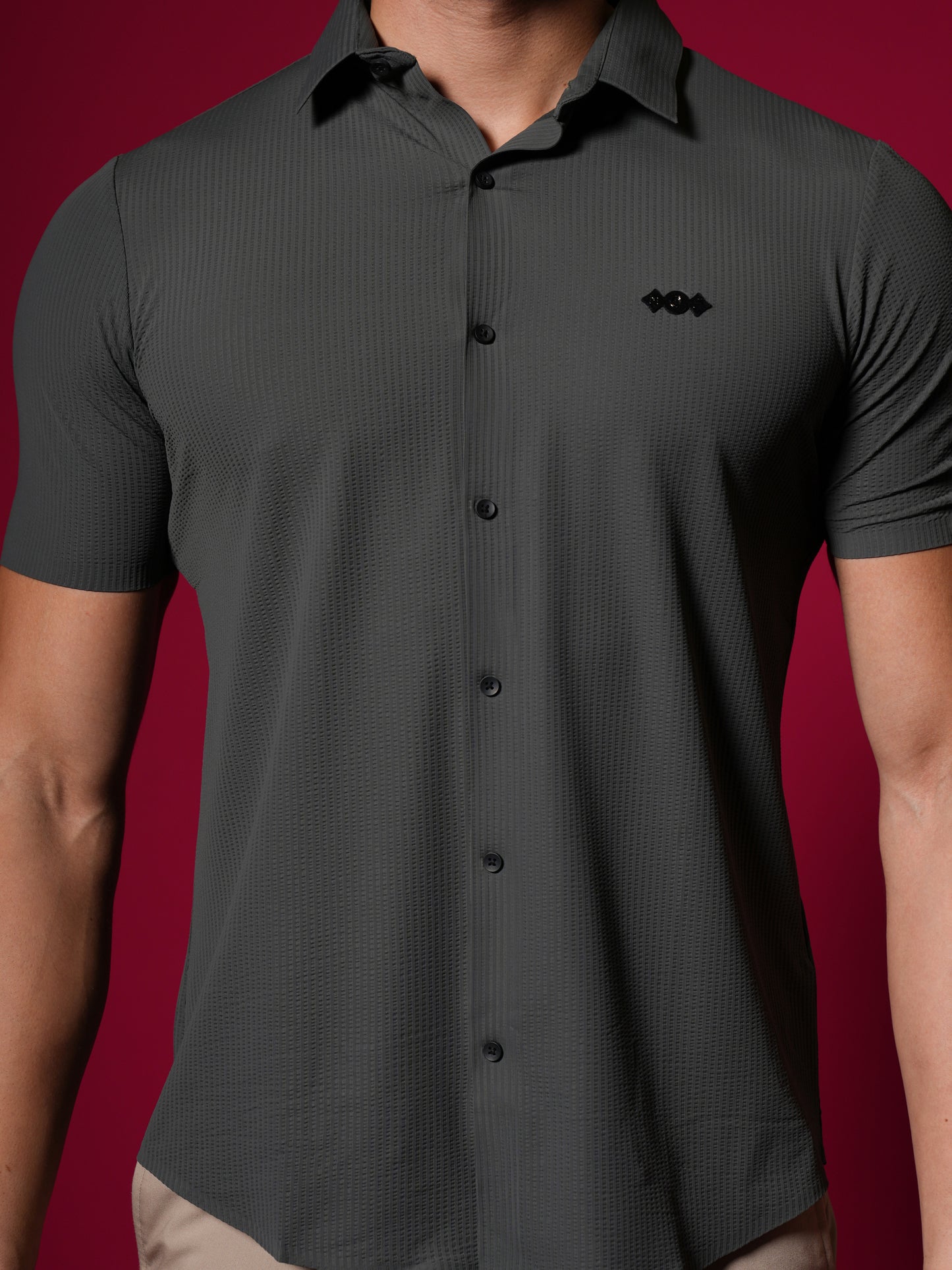 Men’s Short Sleeve Stitch less Shirt