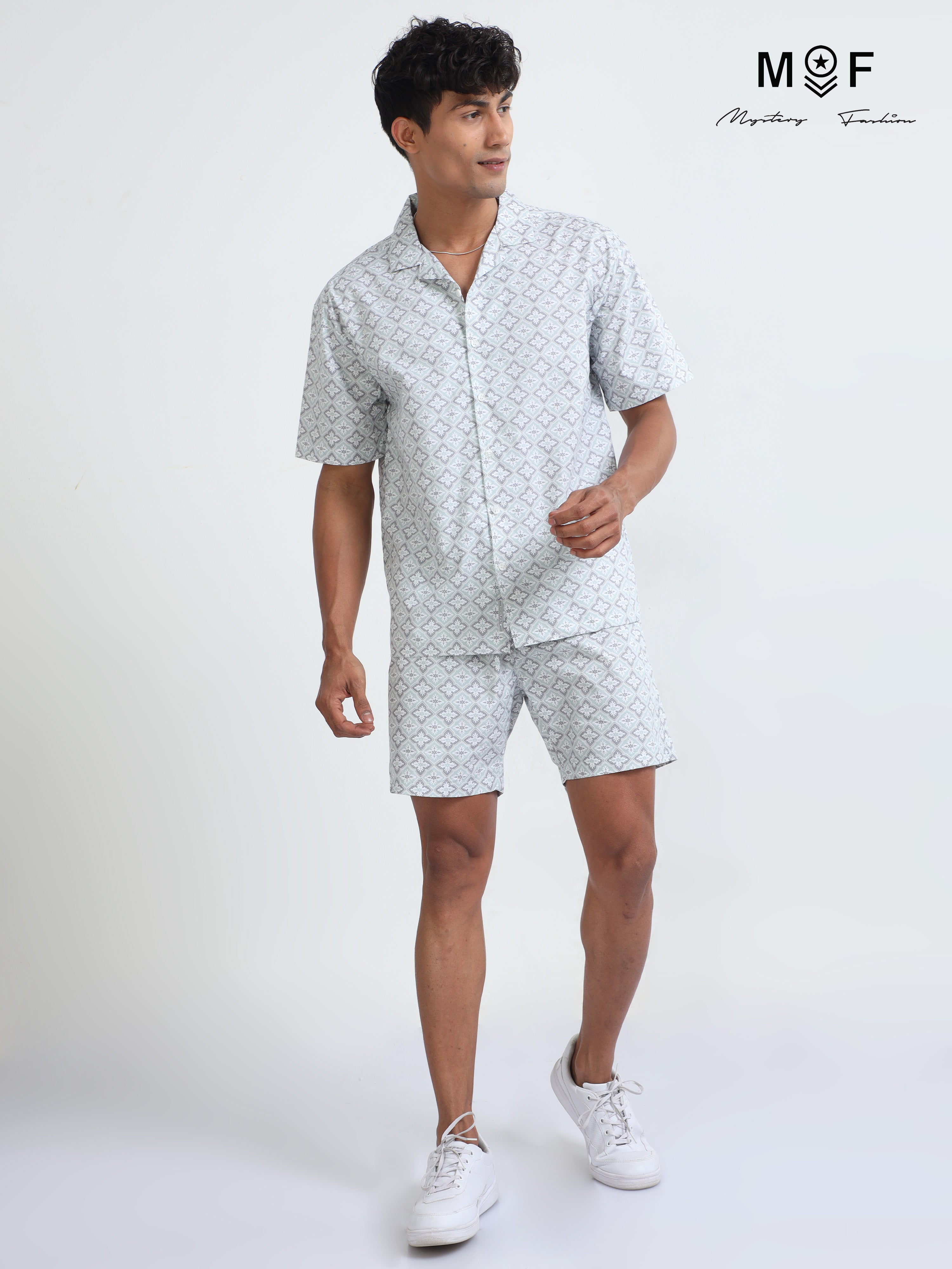 Men's Multi Printed Co-Ords Set