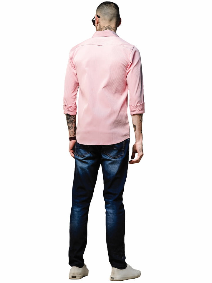 Gabardine double pocket Plain casual shirt