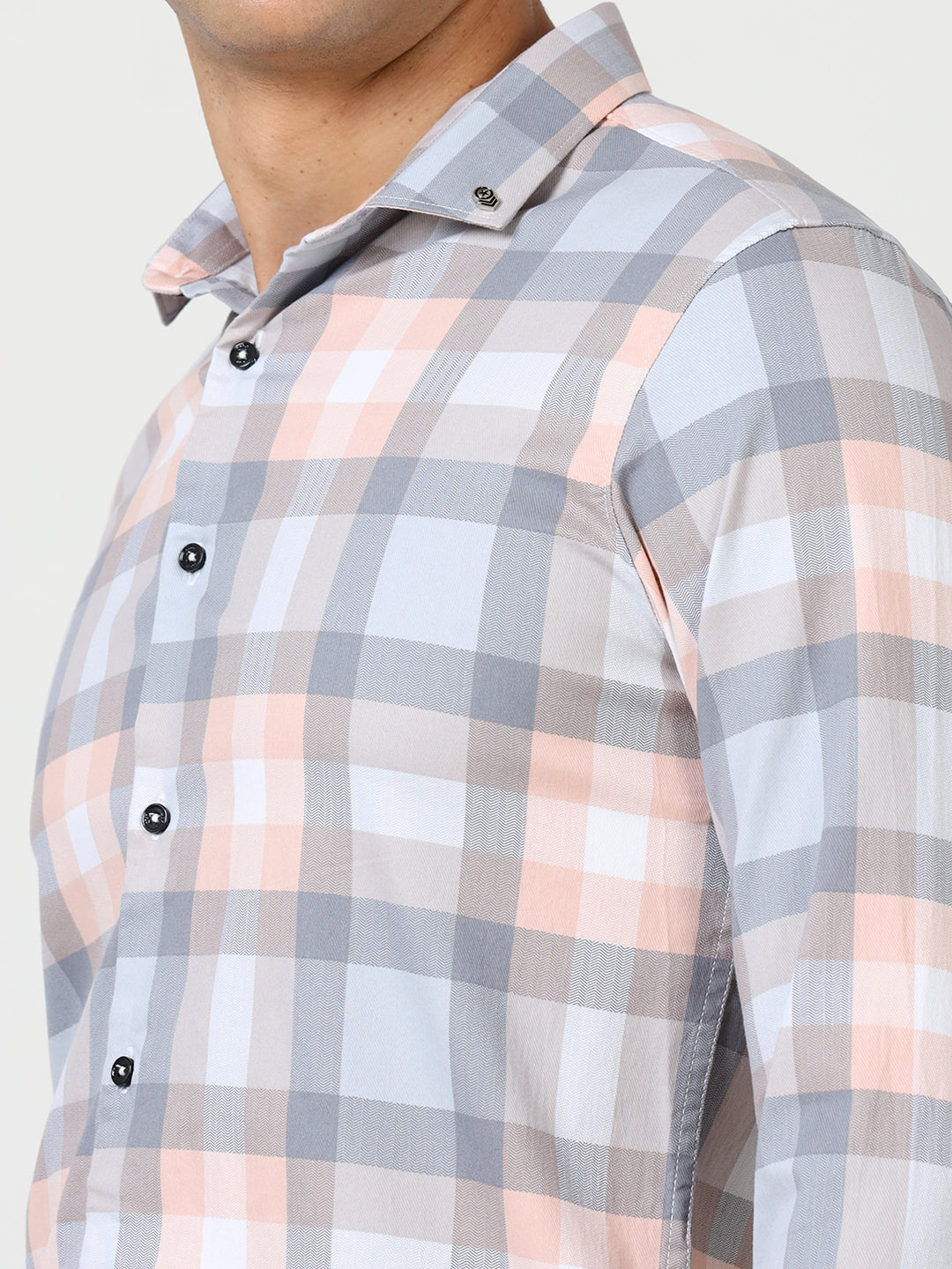 Pastel Mens Casual Check Shirts