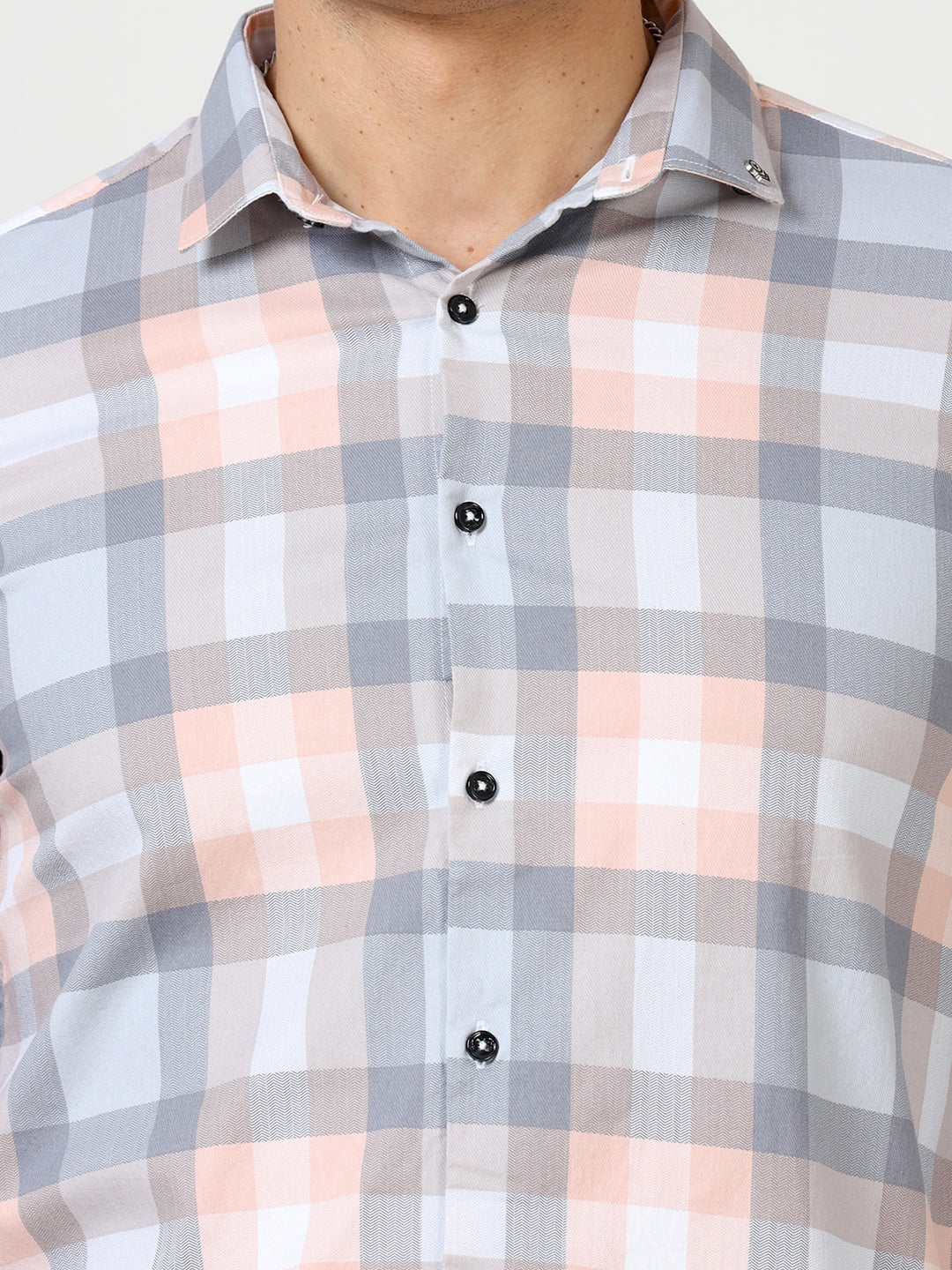 Pastel Mens Casual Check Shirts