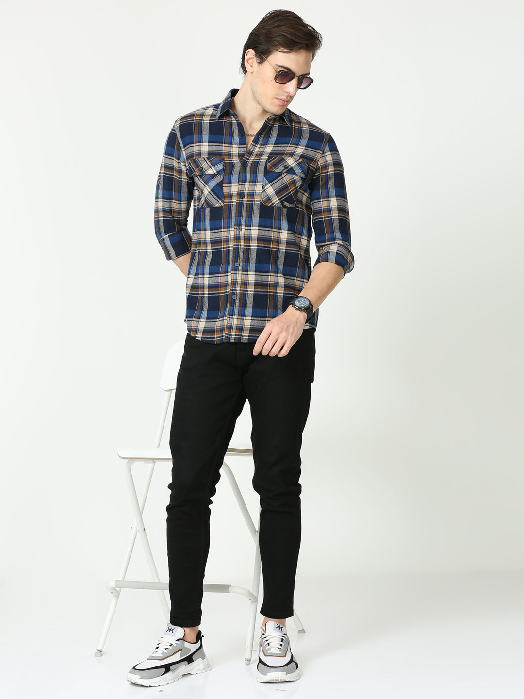 Buy Brushed checks casual shirt for Men – Mystery of Fashion