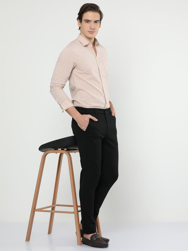 Solid Slim Fit Chinos