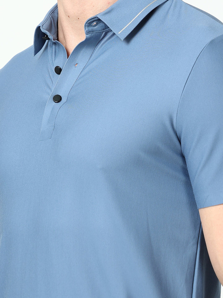  Trendy Seamless Koi Blue Polo Tshirt for men 