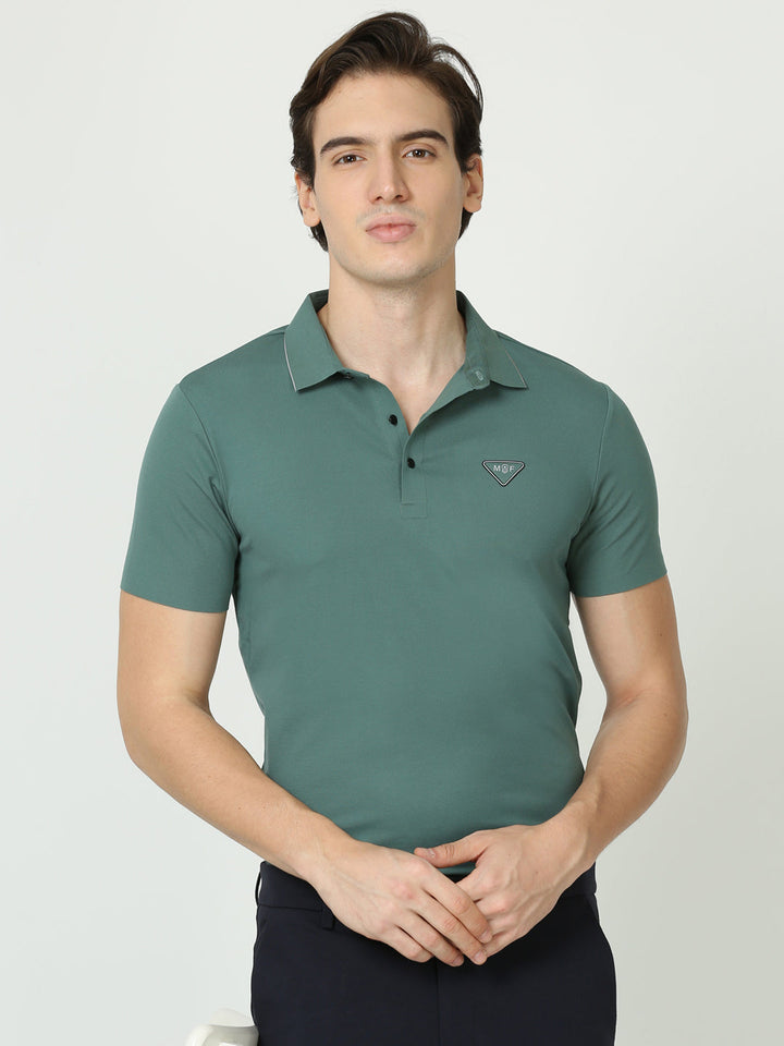 Seamless Beetle green tshirt polo for Men