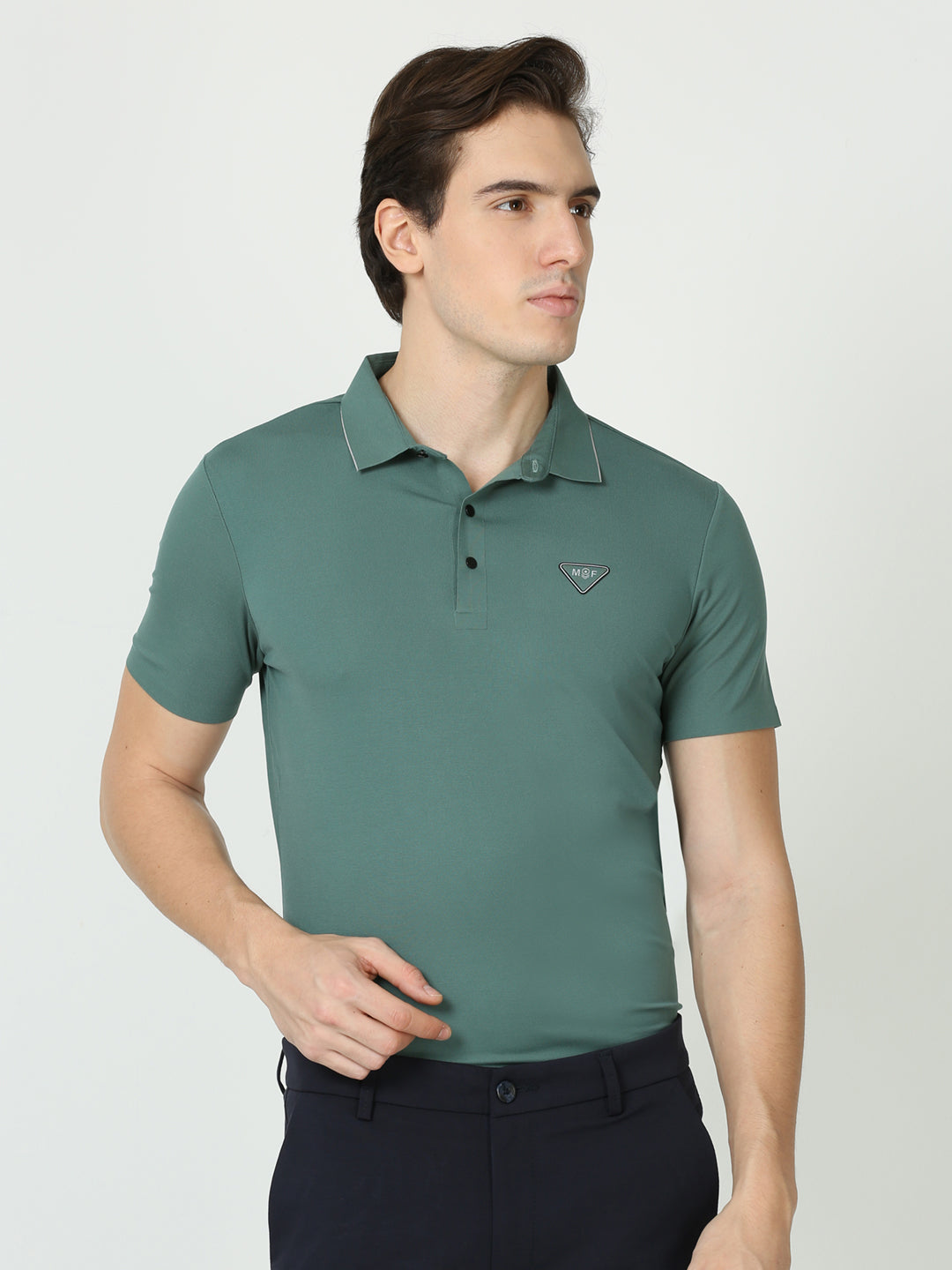 Seamless Beetle green tshirt polo for Men