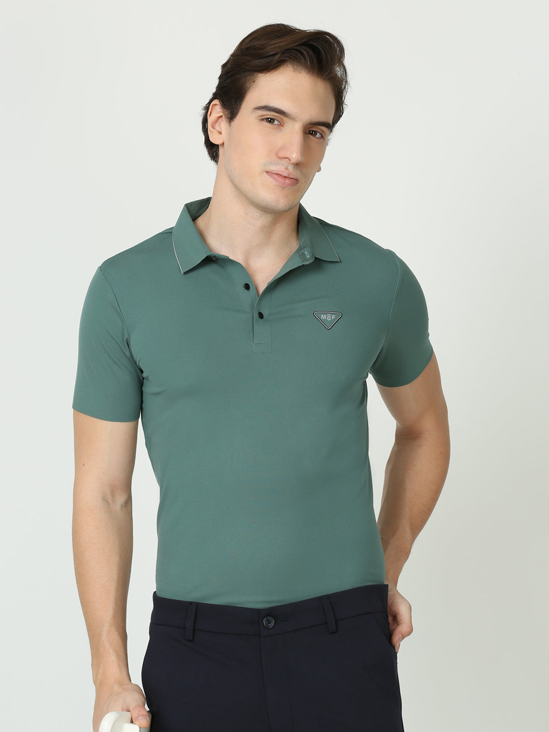 Seamless Beetle green tshirt polo for Men