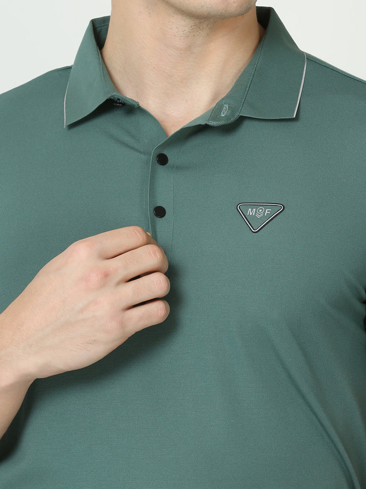 Seamless Beetle green tshirt polo for Men