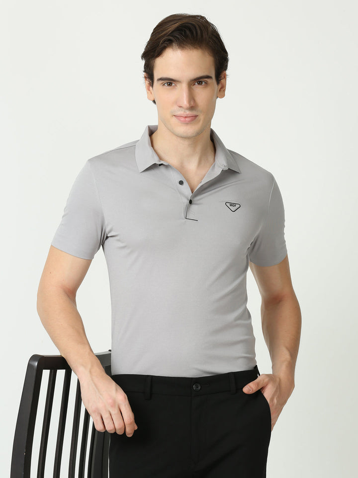  Seamless Pastel Grey Polo Tshirt for men